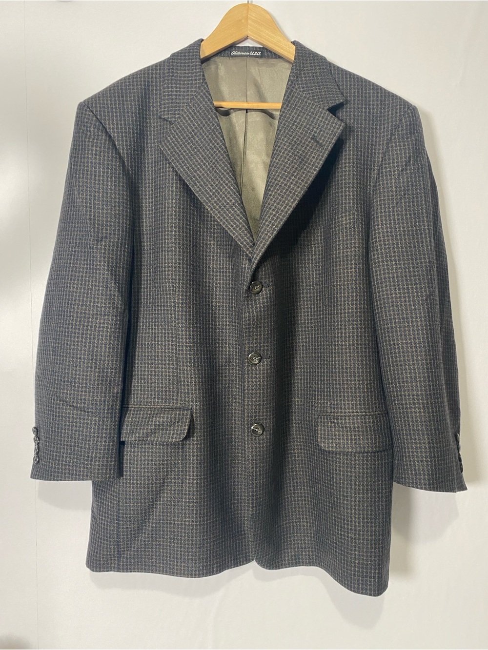 Vintage Tom James Executive Collection Blazer Sport Coat Jacket 50R Gray